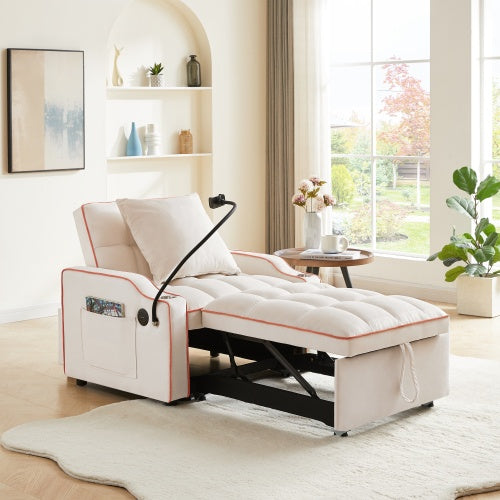 3-in-1 Sofa Bed, Convertible Sleeper Chair Sofa Bed Adjustable