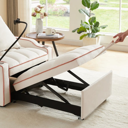 3-in-1 Sofa Bed, Convertible Sleeper Chair Sofa Bed Adjustable