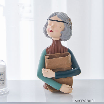 Abstract Girl Resin Sculpture