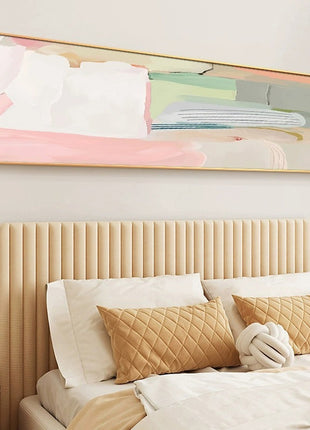 Pink Abstract Bedside Decor