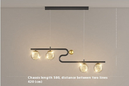 Modern Rectangular Dining Table Light