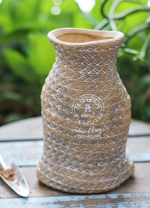 Woven Ceramic Flower Pot