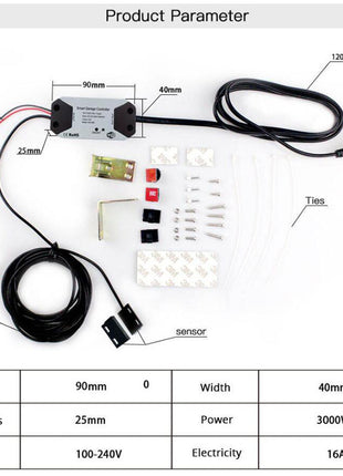 Controlador inteligente de puerta de garaje con control remoto