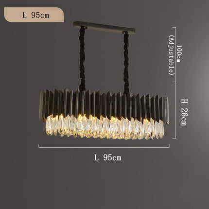 Modern Black Crystal Chandelier ⭐