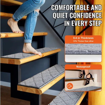 VEVOR Stair Treads, Stairs Carpet Non Slip 9 X 28