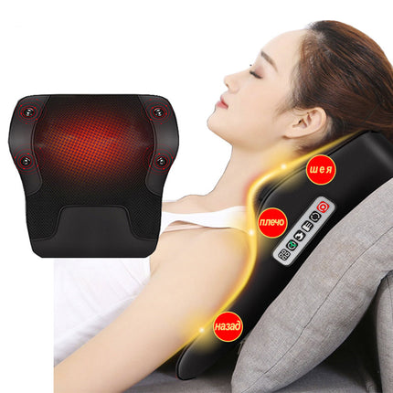 Almohada de masaje inteligente para el cuello con calefacción por infrarrojos para el hogar y la oficina