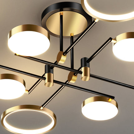 Lámparas de araña con iluminación LED para sala de estar y dormitorio
