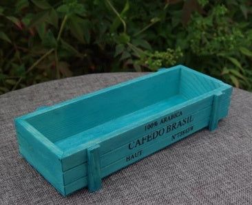 Caja de madera para semillas de plantas