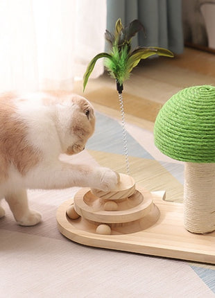 Juguetes para gatos en forma de árbol para mascotas Poste rascador para gatos