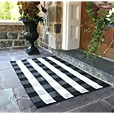 Alfombras de algodón a cuadros de búfalo 