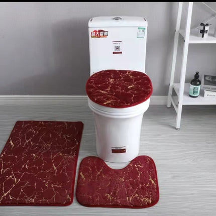 Three-piece Toilet Set Bathroom Mats