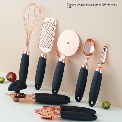 Juego de pelador de cocina con revestimiento de cobre