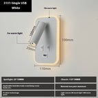 3W Warm Light / 3131 Single USB White