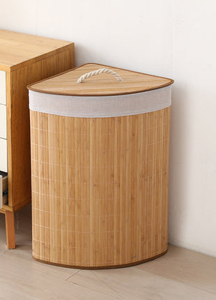 Bamboo Woven Laundry Basket