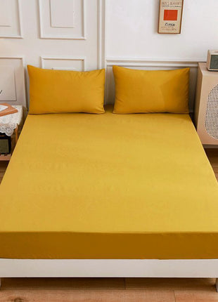 Sábanas de algodón para estudiantes, sábana ajustable, funda de almohada