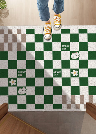 Home Fashion Floor Mat Checkerboard