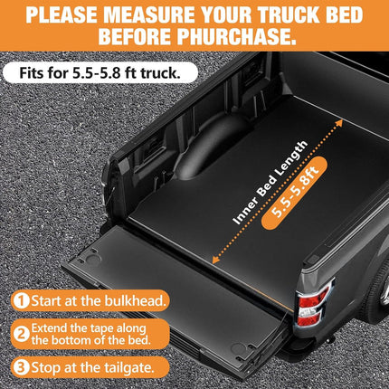 Truck Bed Tent Fit 5.5-5.8ft Truck Bed Easy Setup For Camping