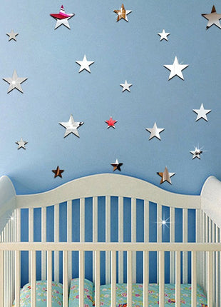 Star Mirror Wall Stickers