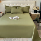 Hoja verde verde / Par de fundas de almohada 48X74X2