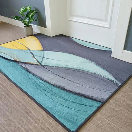 Modern Minimalist Home Entrance Floor Mats Custom Human Door