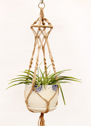 Colgador de plantas de macramé vintage 