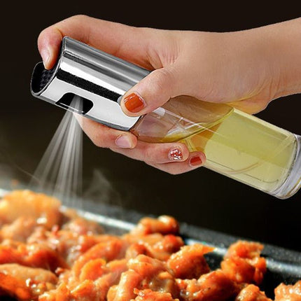 BBQ Healthy Kitchen Cooking Oil Vinegar Spray Bottle Push
