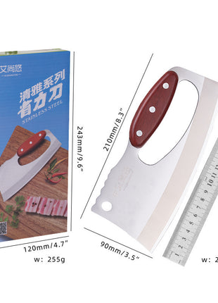 Cuchillo de cocina con mango de madera veteada Suministros de cocina