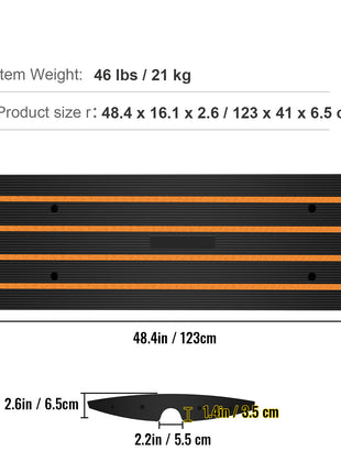 VEVOR Rubber Curb Ramp