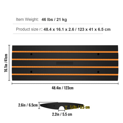 VEVOR Rubber Curb Ramp