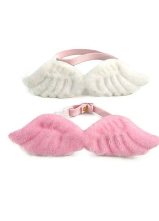 Nuevos accesorios de alas de ángel con collar blanco para mascotas, específicos para gatos