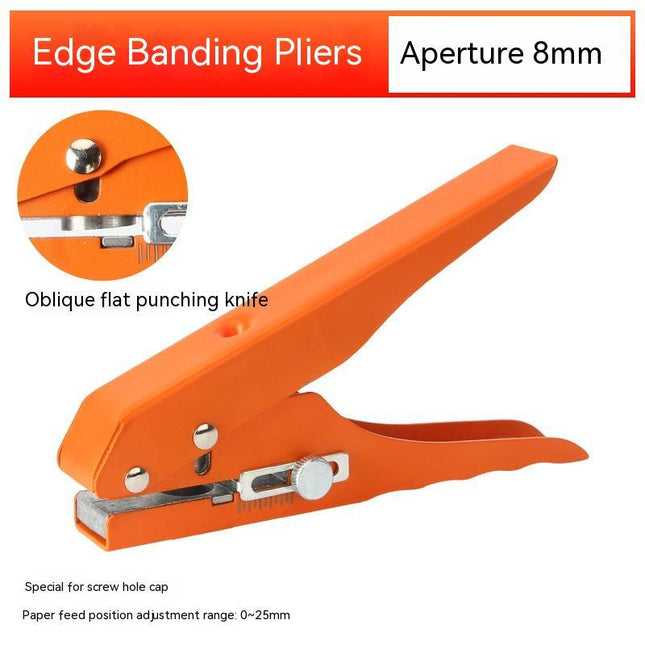 Edge Banding Punch Plier Carpentry Screw Hole Cover PVC