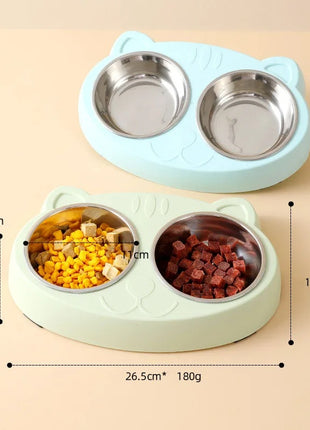Macaron Double Pet Bowl