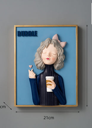 Bubble Girl Decorative Figurine