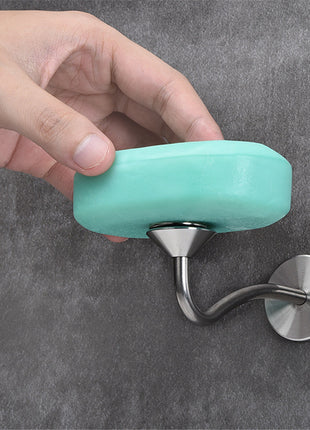 Jabonera magnética para baño tipo S