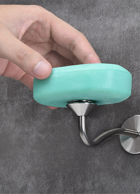 Jabonera magnética para baño tipo S