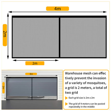 Velcro Seamless Retractable Garage Door Screen