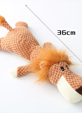 Plush Cartoon Dog Squeaky Toy ⭐