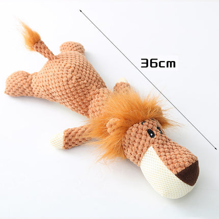 Plush Cartoon Puppy Dog Toy Pet Dog Chew Squeak Toys