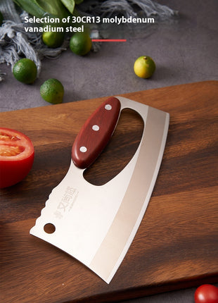 Cuchillo de cocina con mango de madera veteada Suministros de cocina