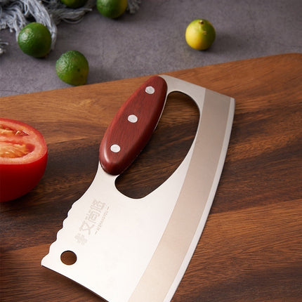 Cuchillo de cocina con mango de madera veteada Suministros de cocina