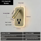 3W Warm Light / 3131 Dual USB Bronze