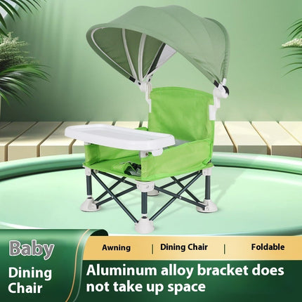 Silla de comedor para niños portátil y plegable