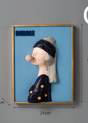 Bubble Girl Decorative Figurine