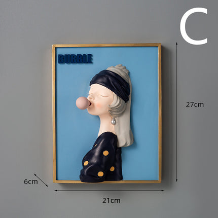 Bubble Girl Living Room Children's Room Decoration