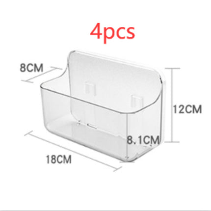 Kitchen And Bathroom Free Perforated Velcro Storage Box