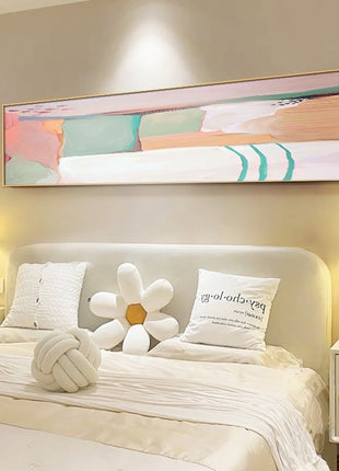 Pink Abstract Bedside Decor