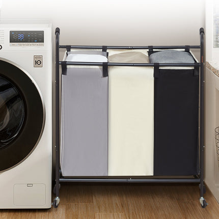 VEVOR 3-Section Laundry Basket