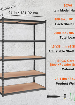 VEVOR 5-Tier Storage Shelving