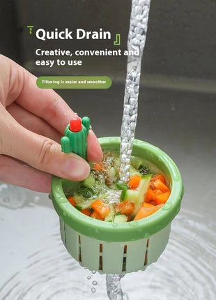 Filtro de fregadero Cactus para cocina, innovador filtro de malla