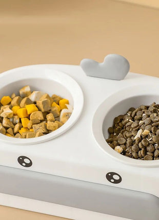 Duck-Shaped Double Pet Bowl